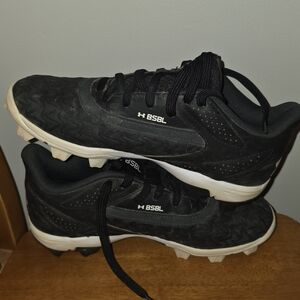 Girls Under Armour Black Softball Cleats
